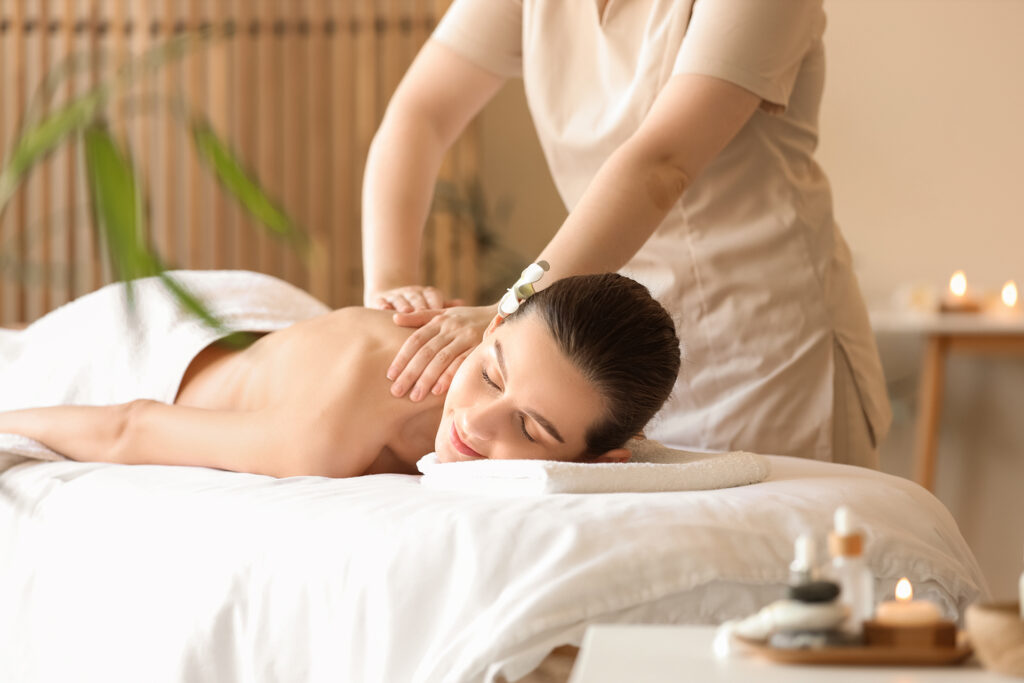 Massage in the hotel's SPA